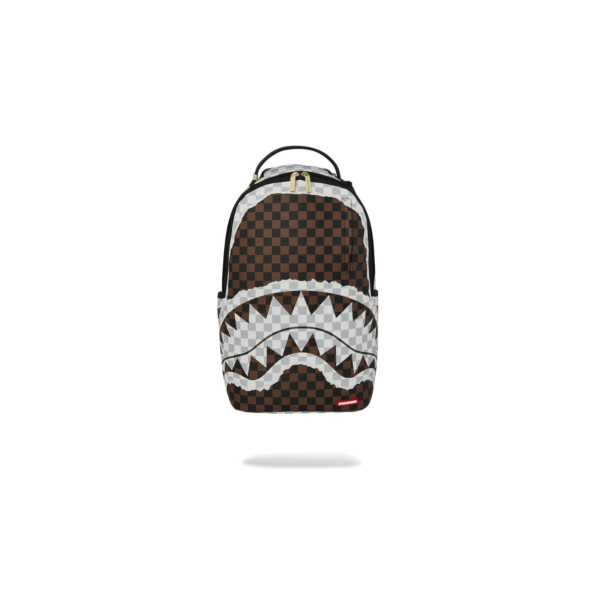 ZAINO SPRAYGROUND CREAM BROWN TEAR CHECK