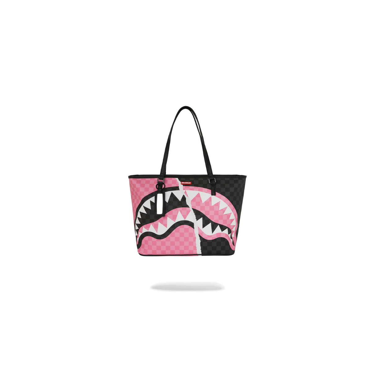 SPRAYGROUND PINK AND BLACK TEAR SIP TOTE
