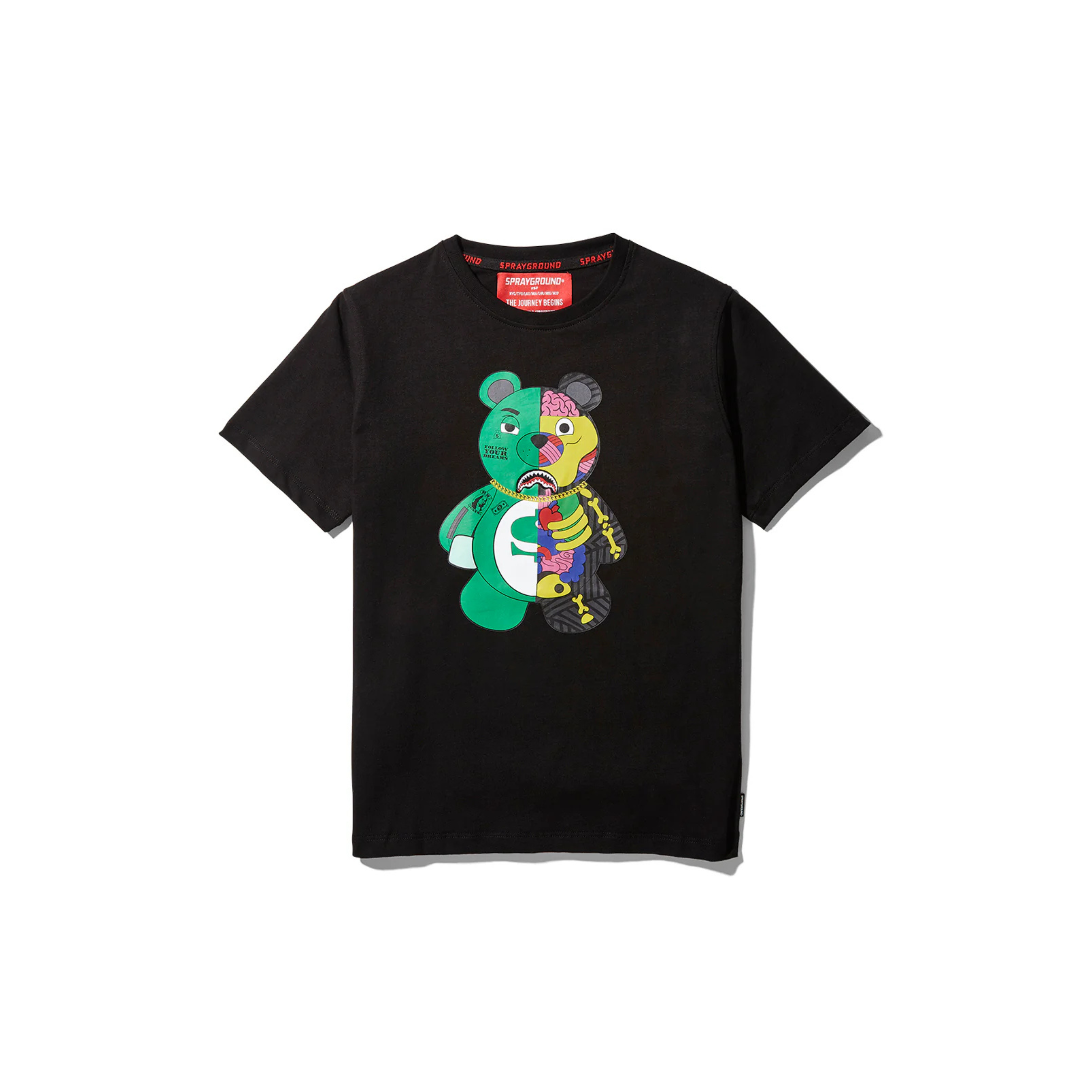 SPRAYGROUND T-SHIRT ANATOMY BEAR BLACK