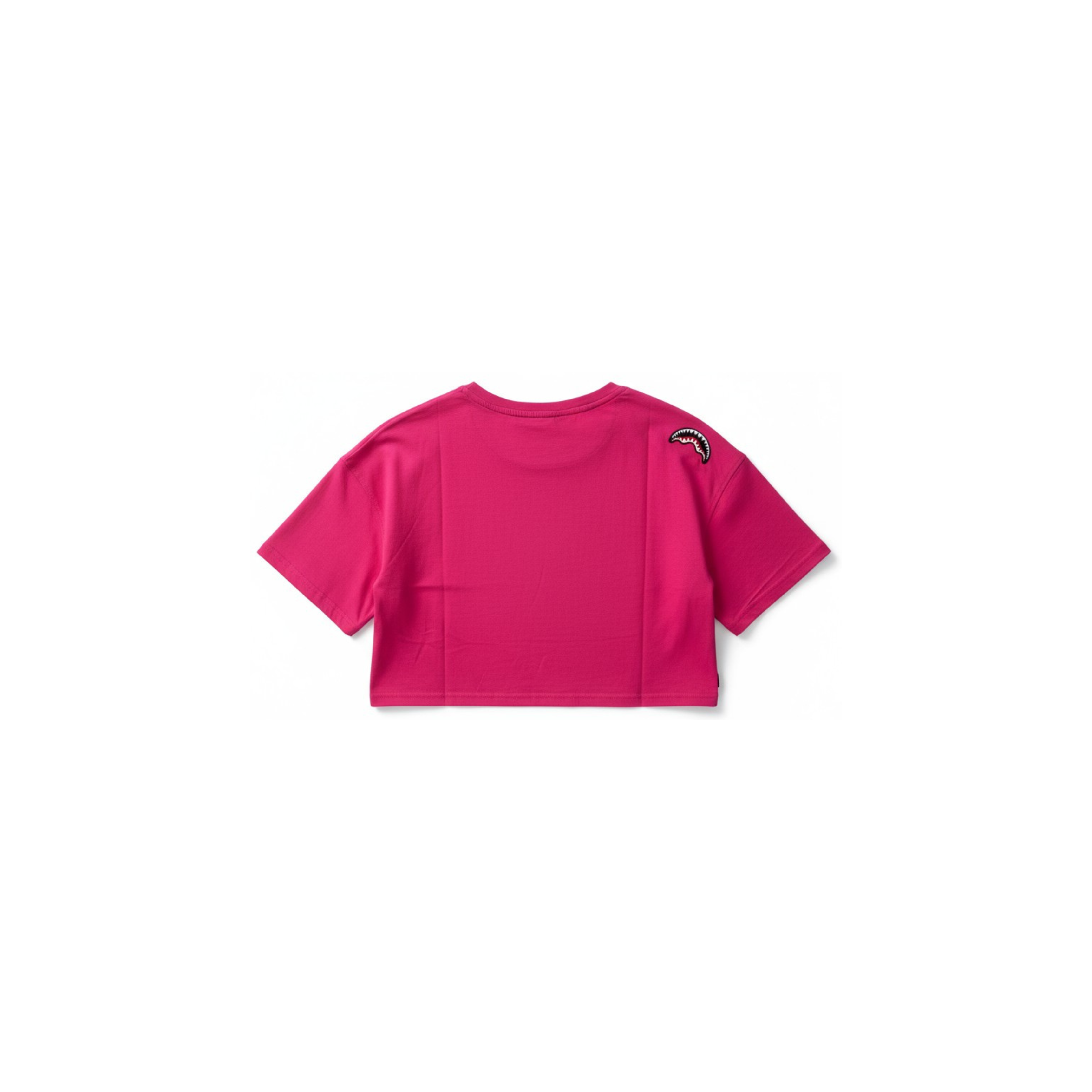 SPRAYGROUND T-SHIRT LOOSE SMOOTH CROP FUCSIA