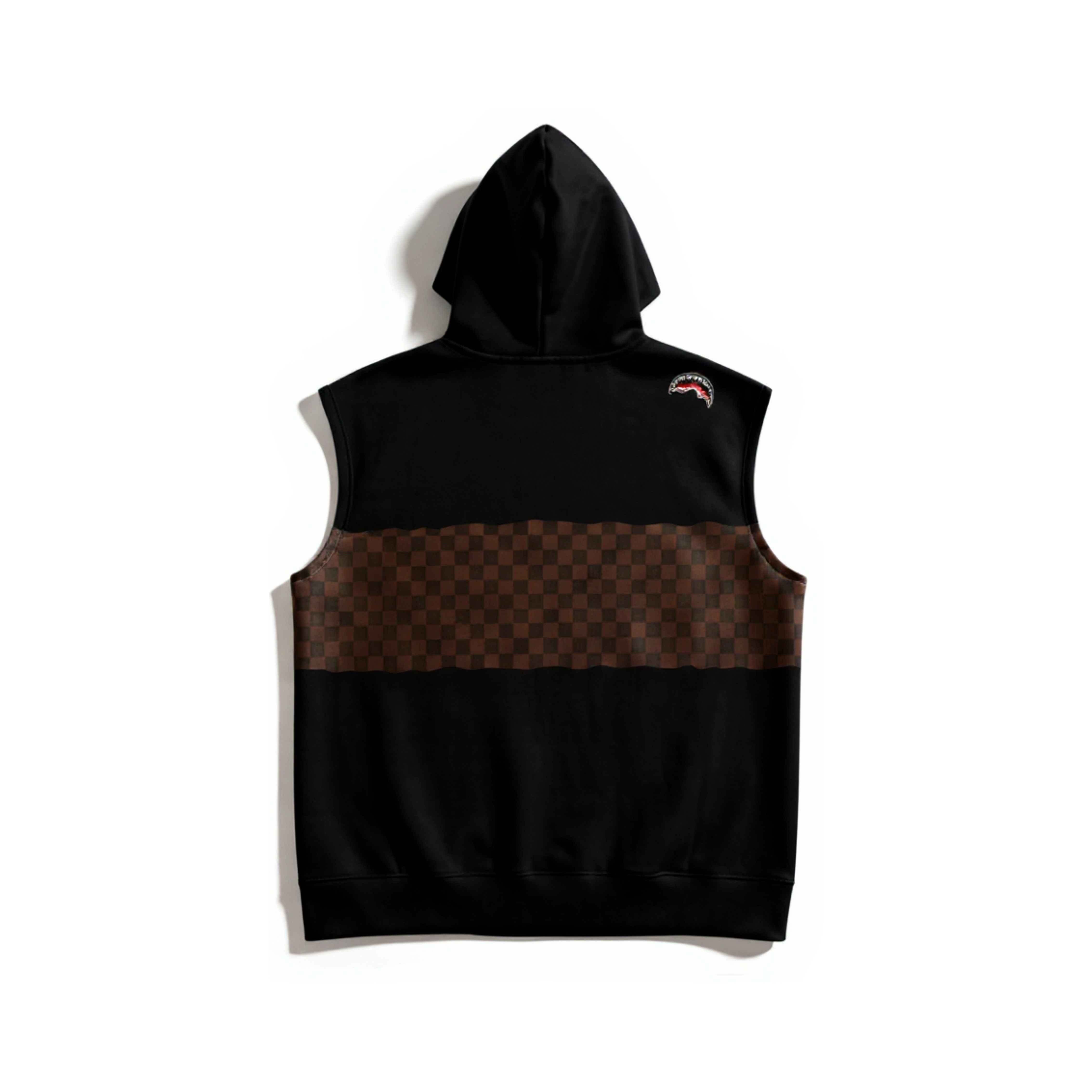 SPRAYGROUND HOODIE VEST ANDRE CHECKERED BLACK
