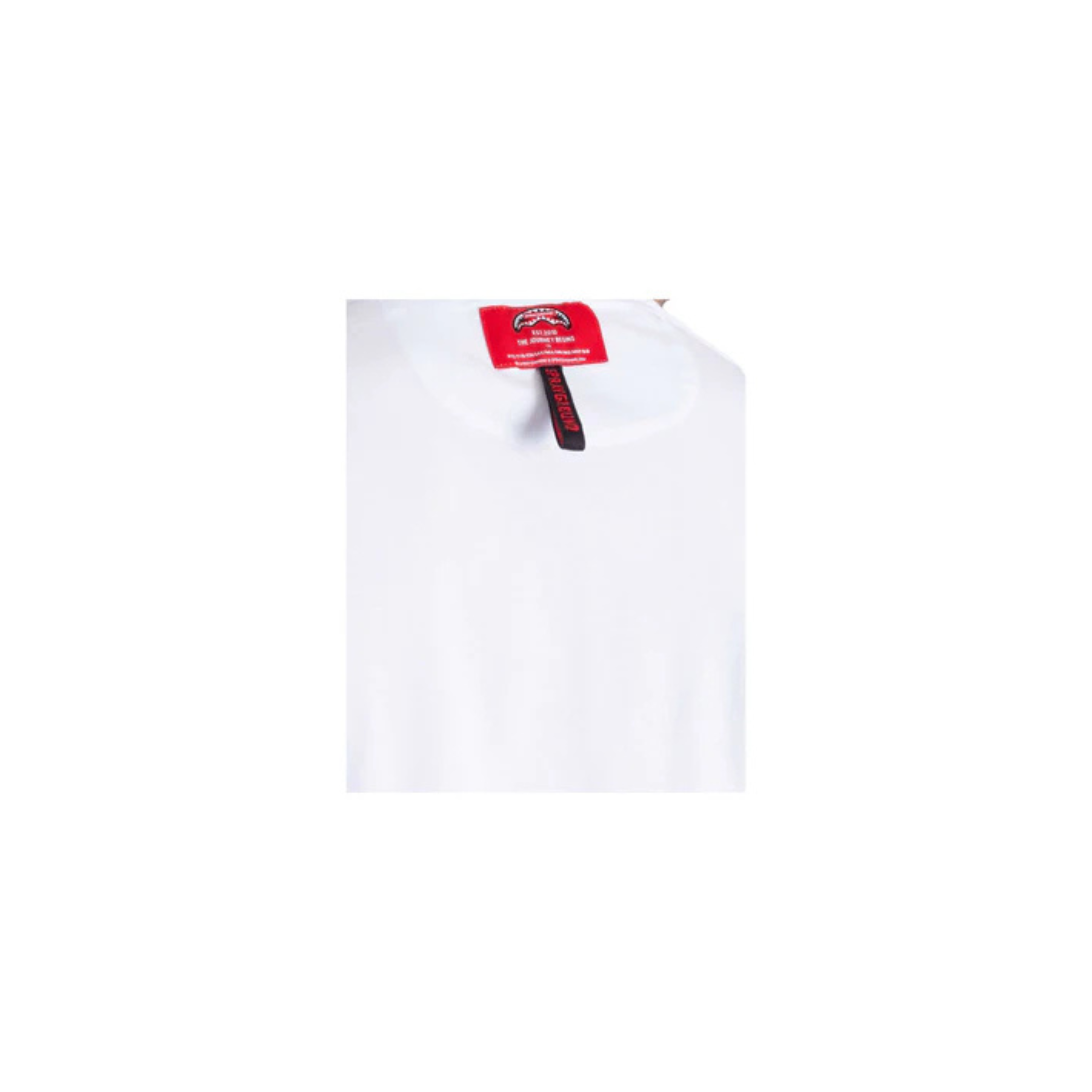 SPRAYGROUND T-SHIRT LABEL SHARK REGULAR WHITE