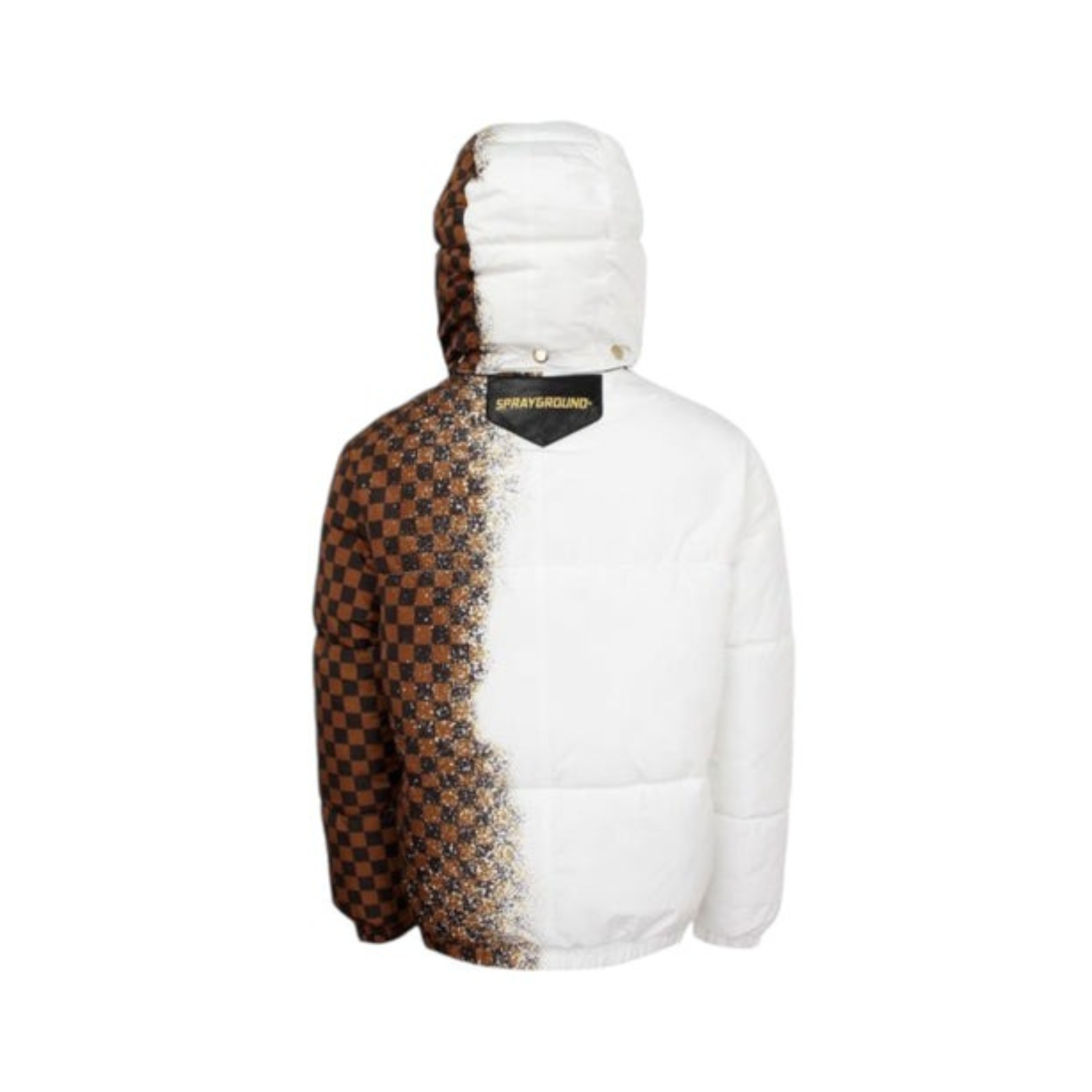 SPRAYGROUND JACKET GREY CHECK DOWN WHT