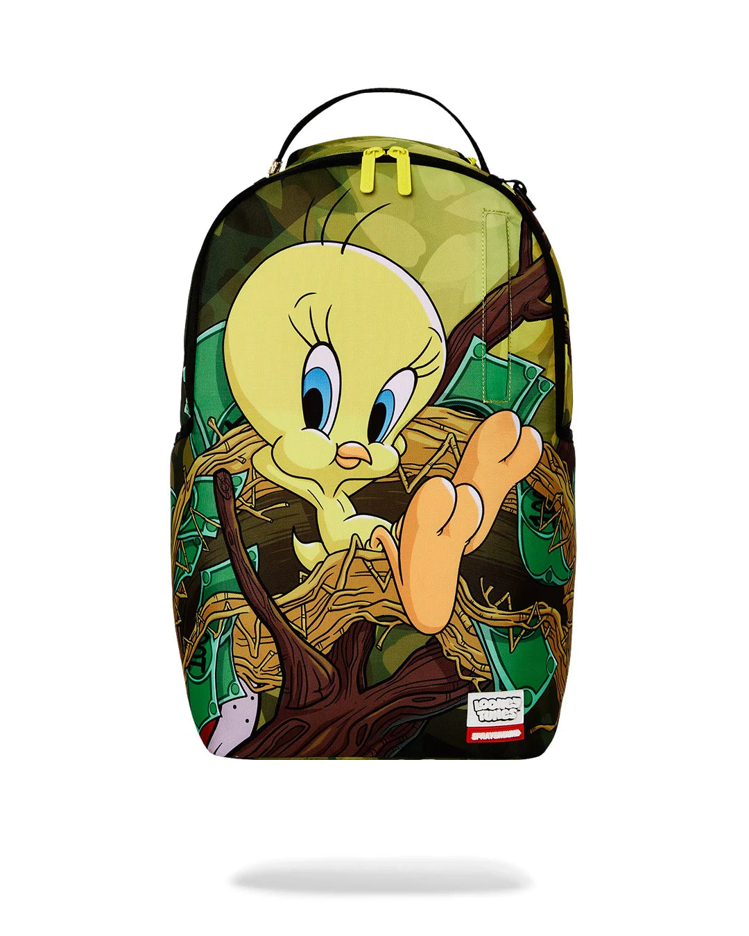 ZAINO SPRAYGROUND LOONEY TUNES TWEETY MONEY NEST SHARK DLXR