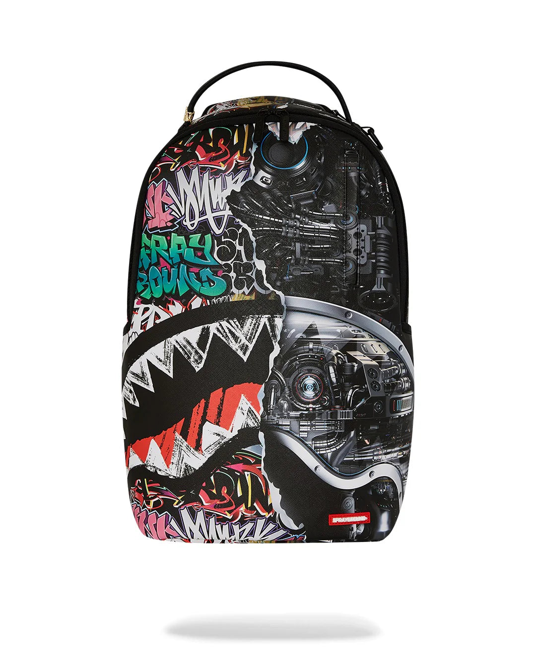ZAINO SPRAYGROUND SPLIT CYBERSHARK DLXSV