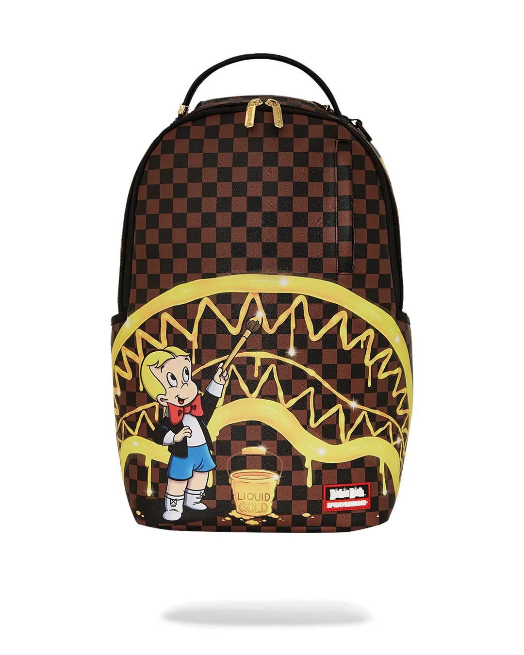 ZAINO SPRAYGROUND RICHIE RICH GOLD SHARKMOUTH DLXSV