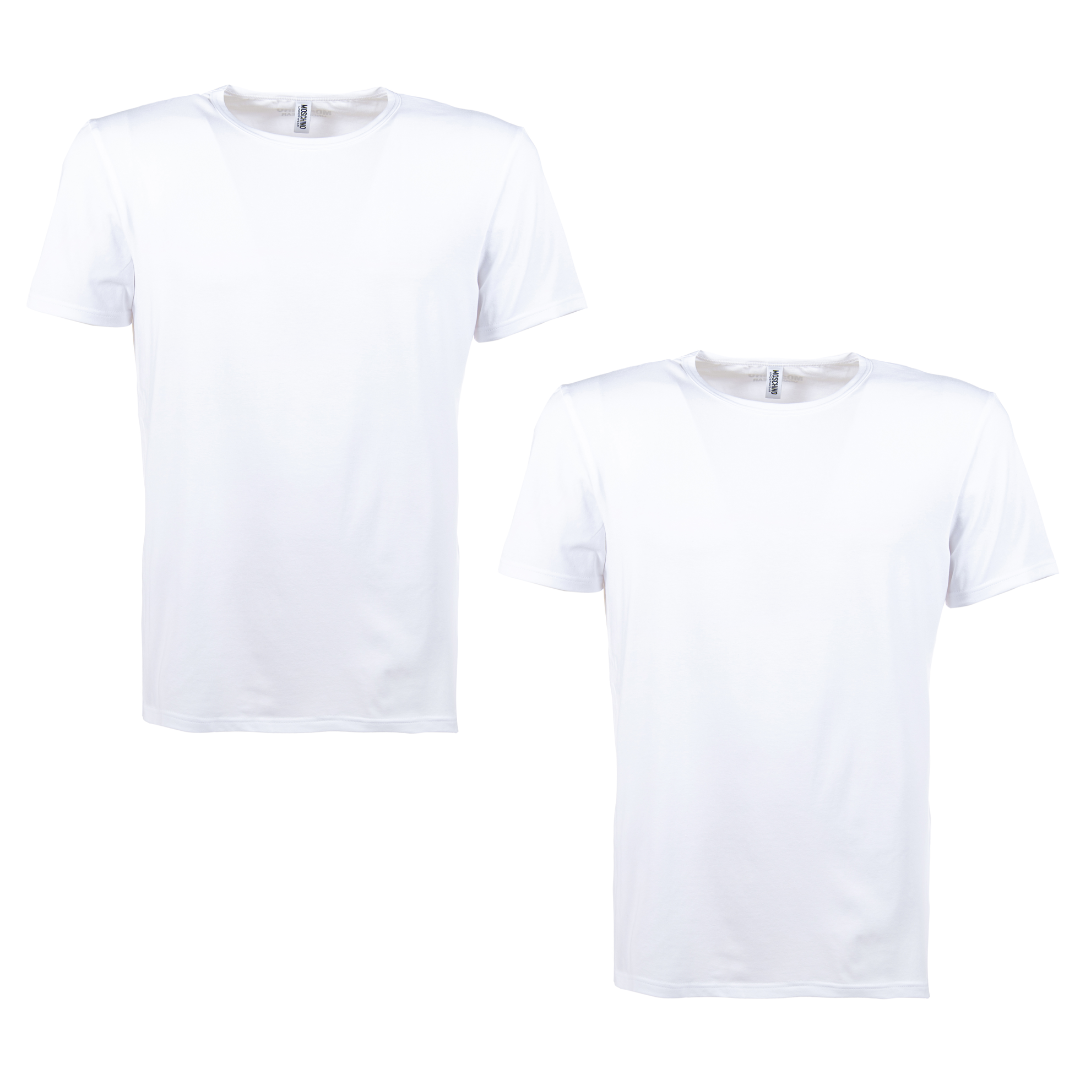 T-shirt-2-pack-bianco-Moschino-front