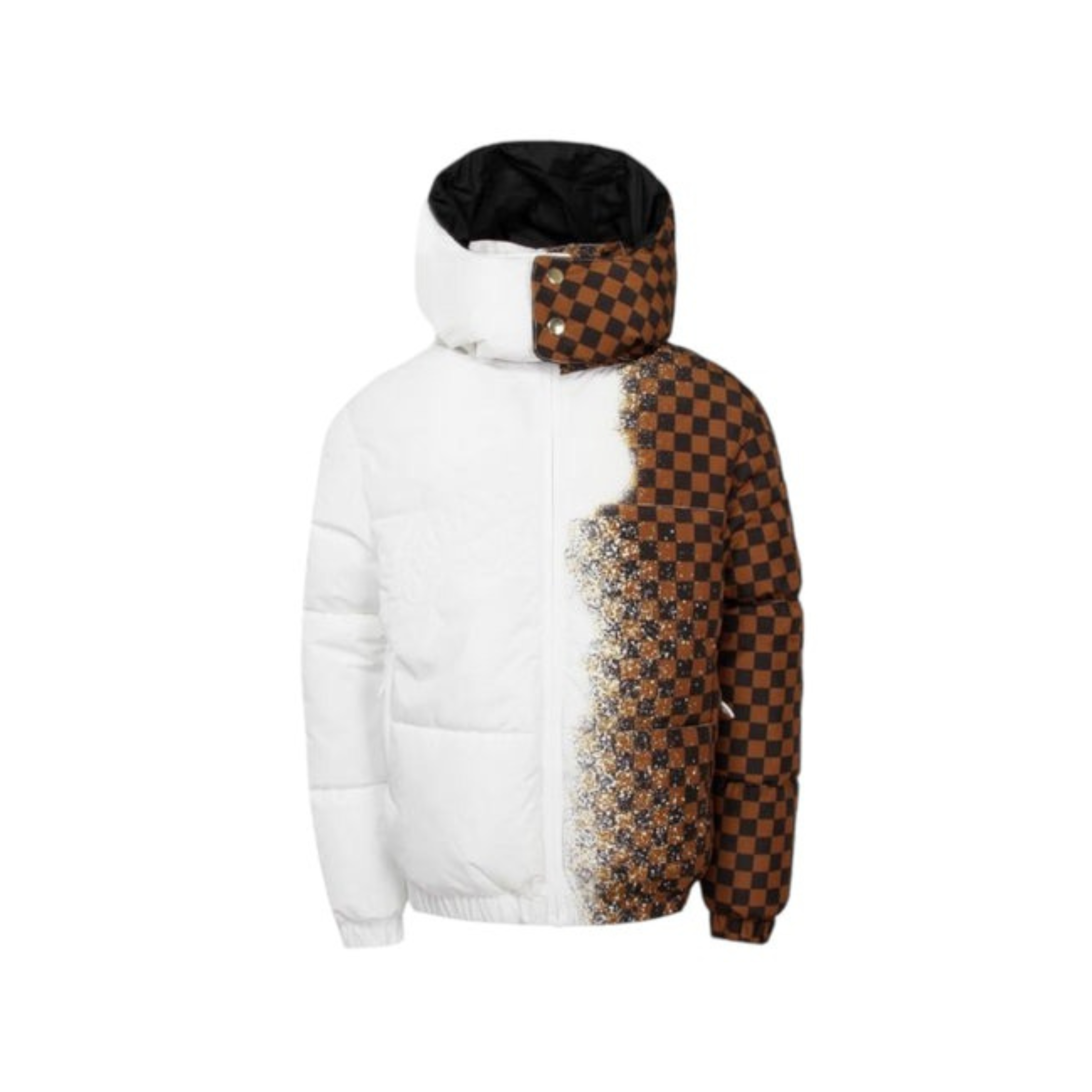 SPRAYGROUND JACKET GREY CHECK DOWN WHT