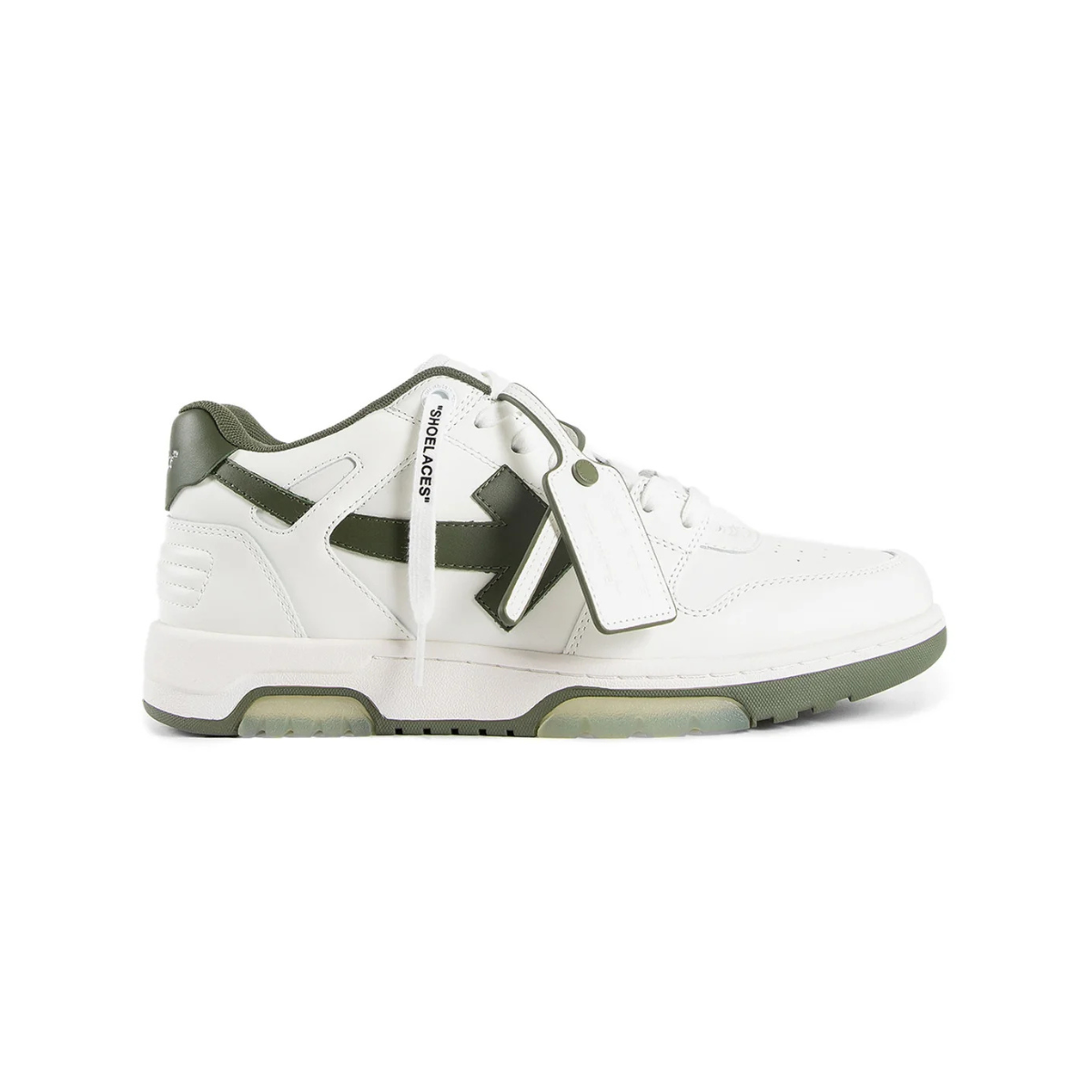 Off-White Out of Office 'White Military Green'