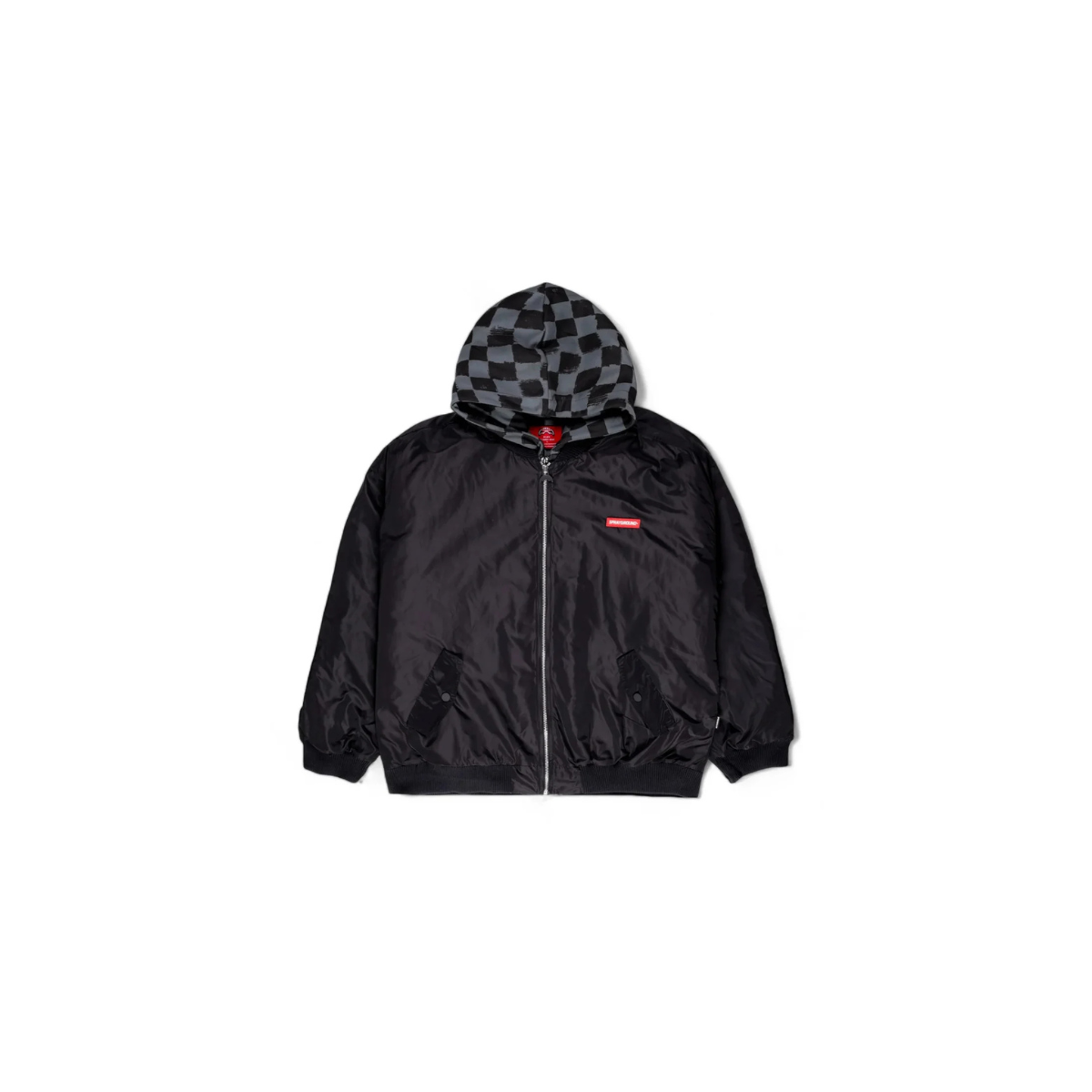 SPRAYGROUND BLIND SIDE BOMBER GREY SIP VANQUISH