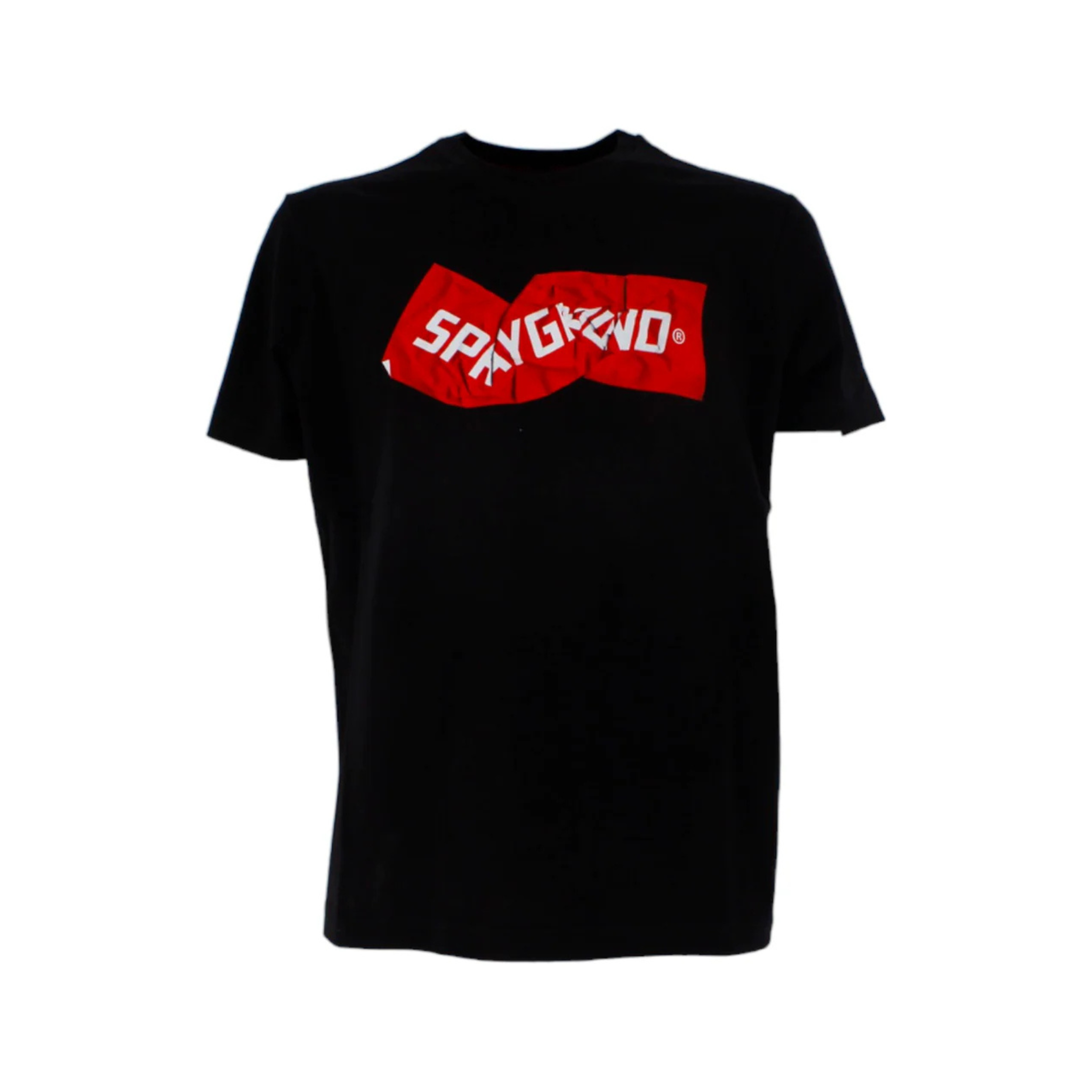 SPRAYGROUND T-SHIRT CRUMPLED BLACK