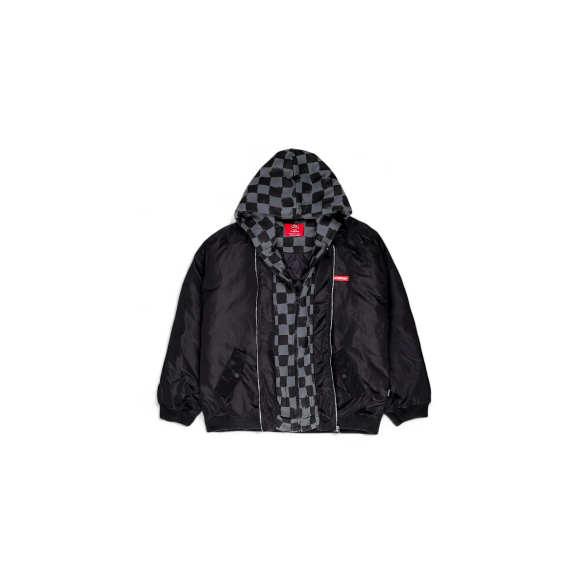SPRAYGROUND BLIND SIDE BOMBER GREY SIP VANQUISH