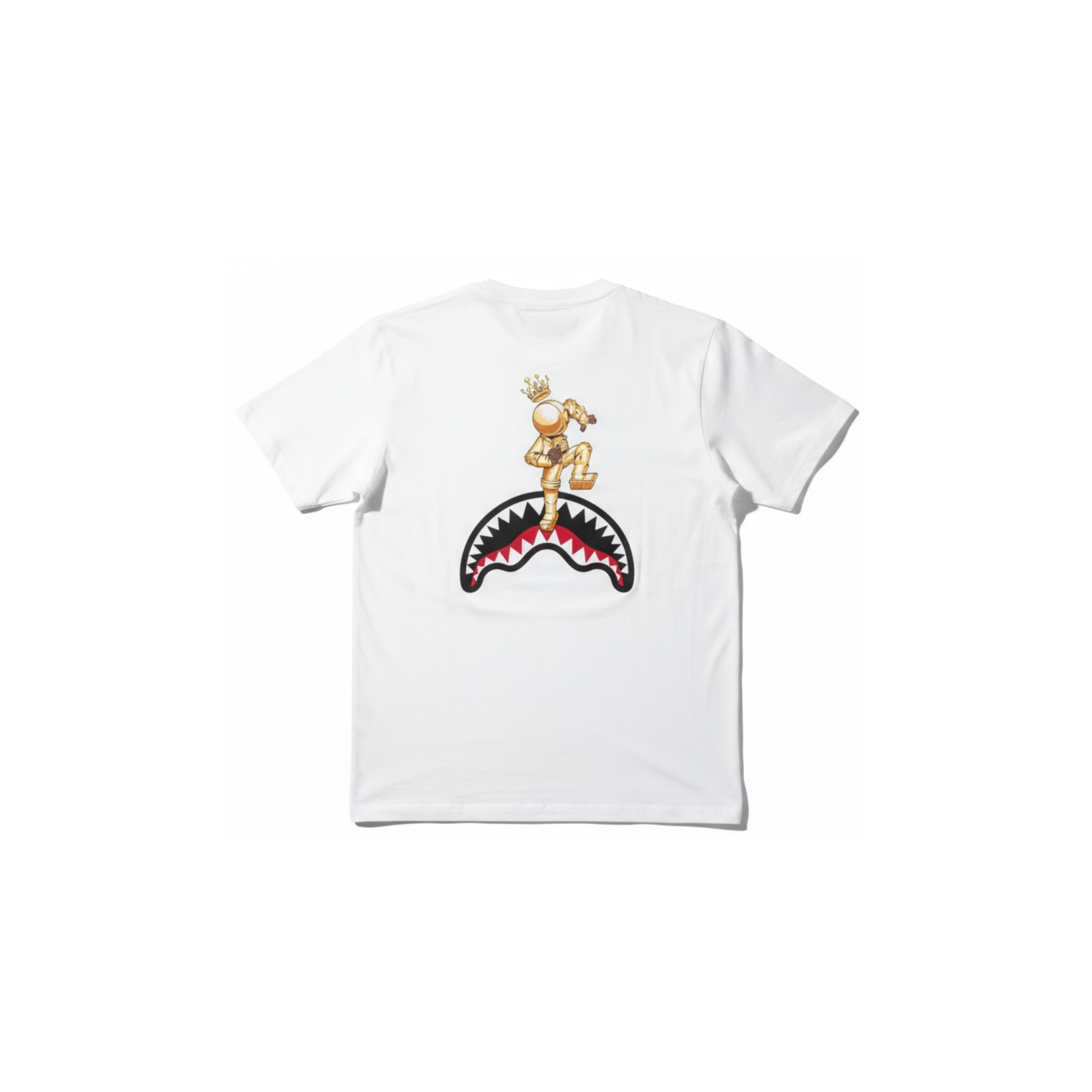 T-SHIRT SPRAYGROUND ASTROMANE JUMP SMOOTH WHITE