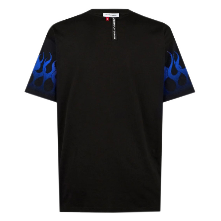 T-shirt fiamme blu