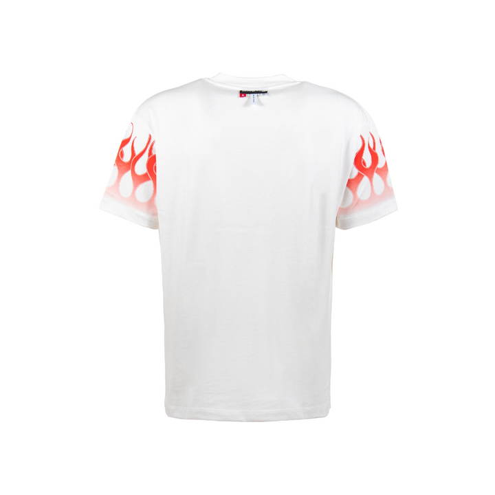 T-shirt fiamme rosse