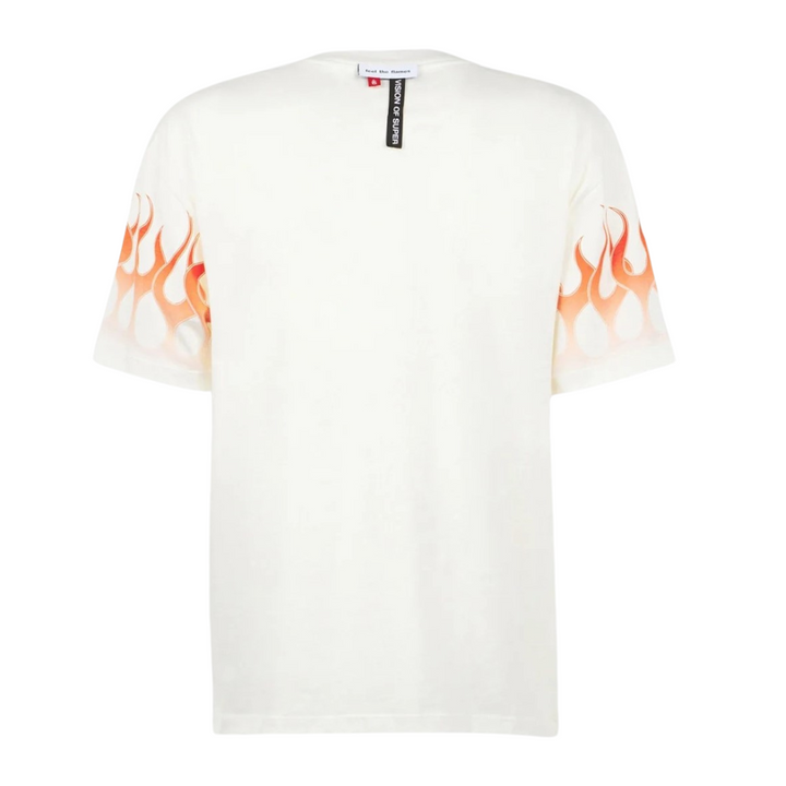 T-shirt fiamme arancioni