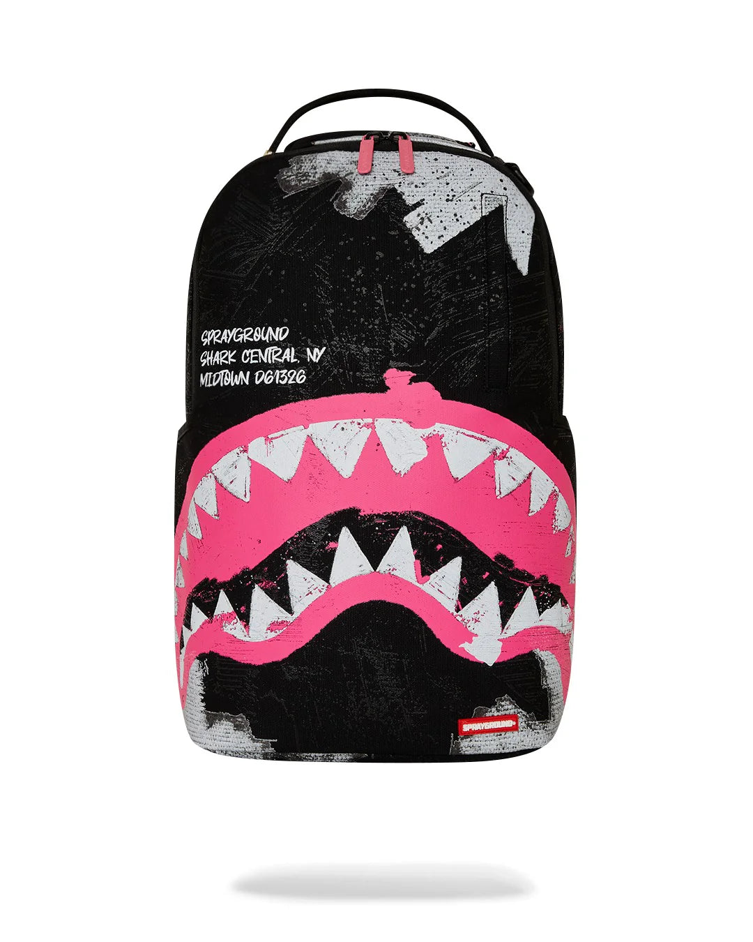 ZAINO SPRAYGROUND SHARK CENTRAL SORBET HAND PAINTED DLX-COTTON