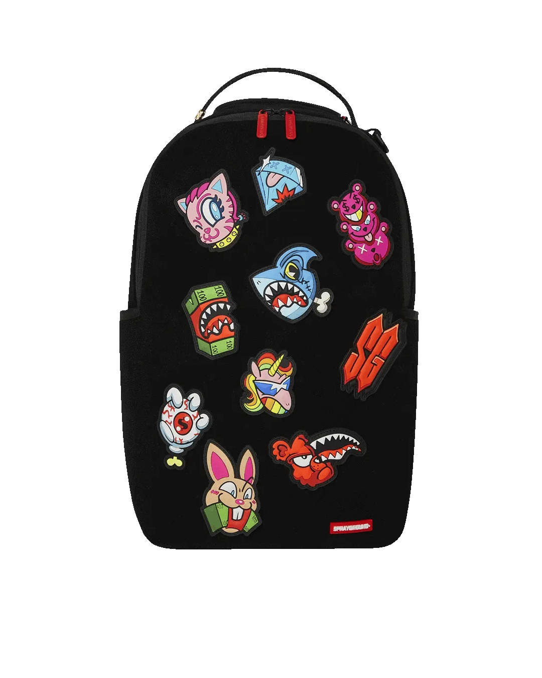 ZAINO SPRAYGROUND ALL VELCRO SHARK GANG DLX-SPECIAL