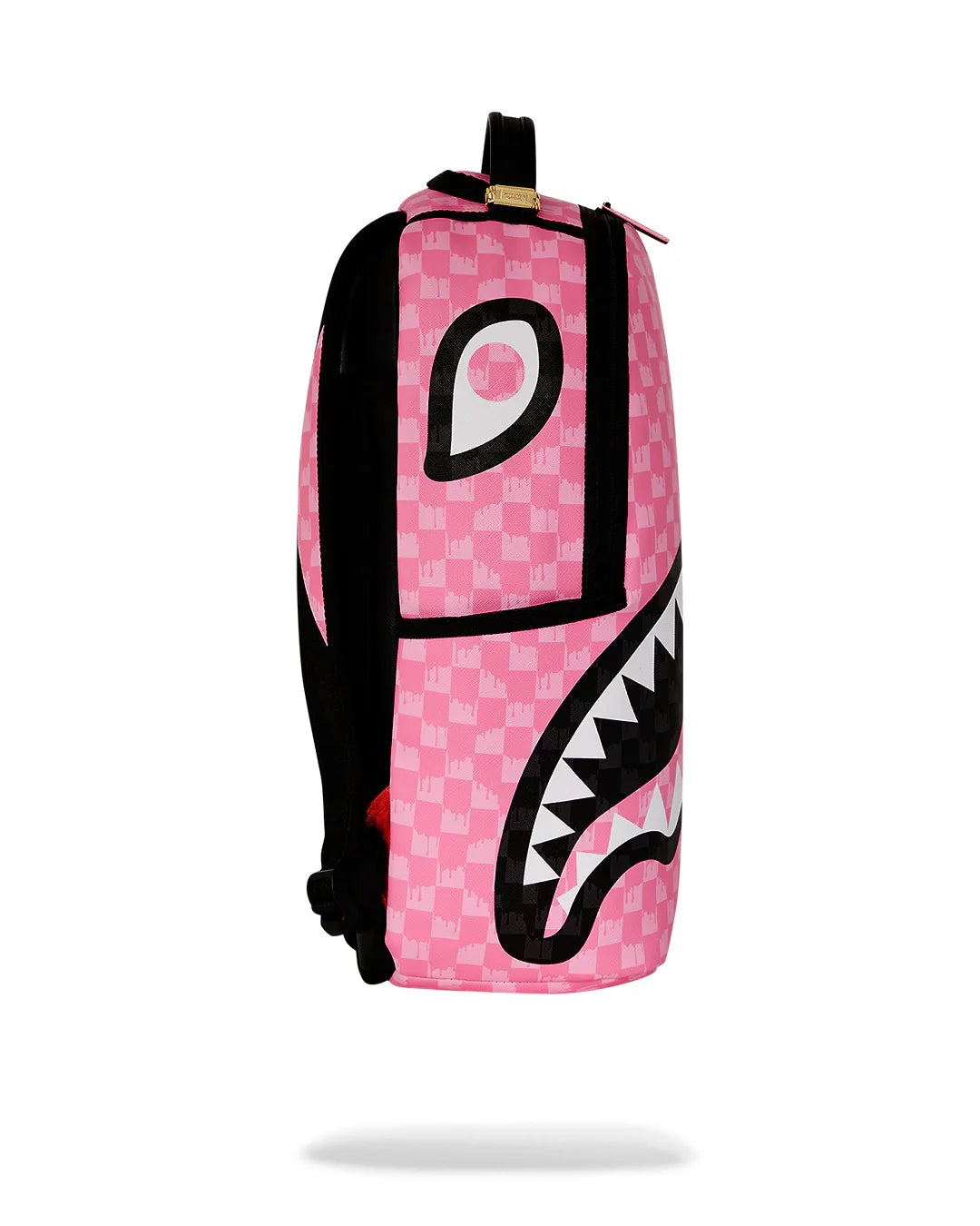 ZAINO SPRAYGROUND PINK AND BLACK DRIP CHECK DLXSV